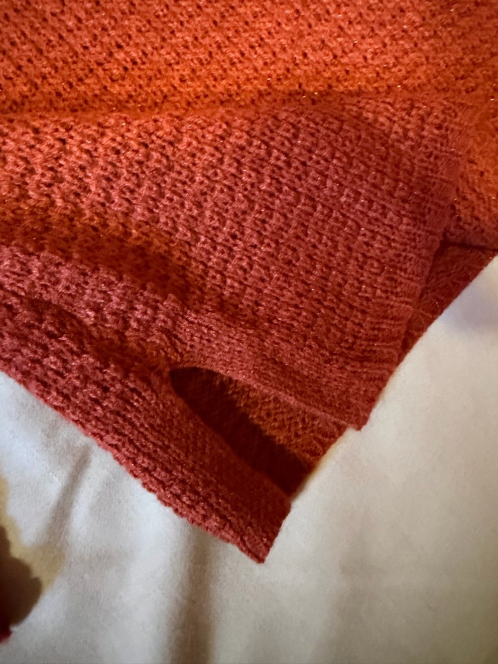 Aeropostale Burnt Orange Knit V-Neck‎ Sweater size S - Picture 5 of 9